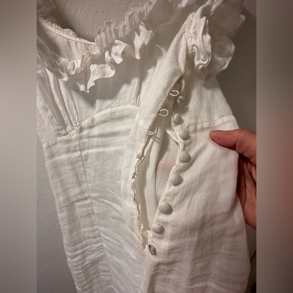 Doen Calla Ruffle Dress - Salt White - Picture 3 of 7